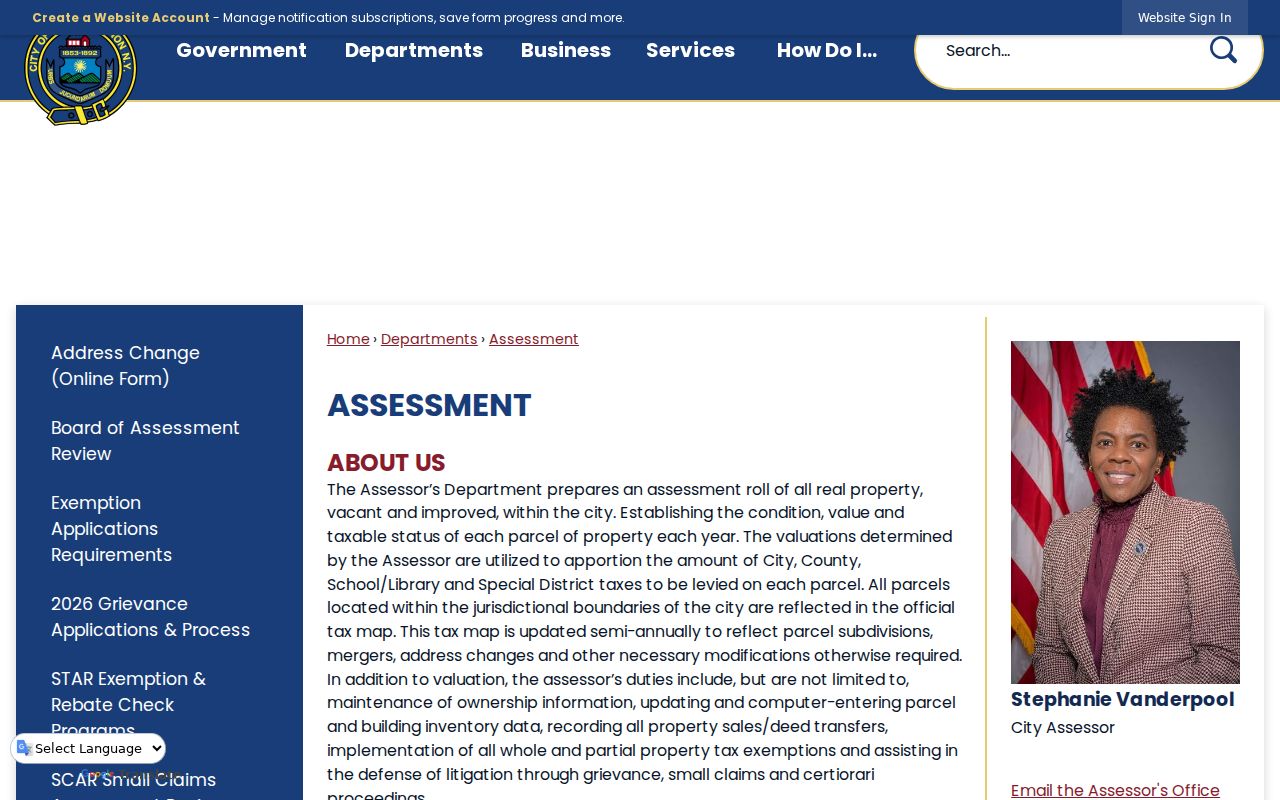 Mount Vernon residents directory assessment route