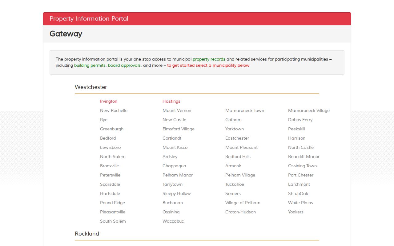Mount Vernon street directory Gateway property portal categories