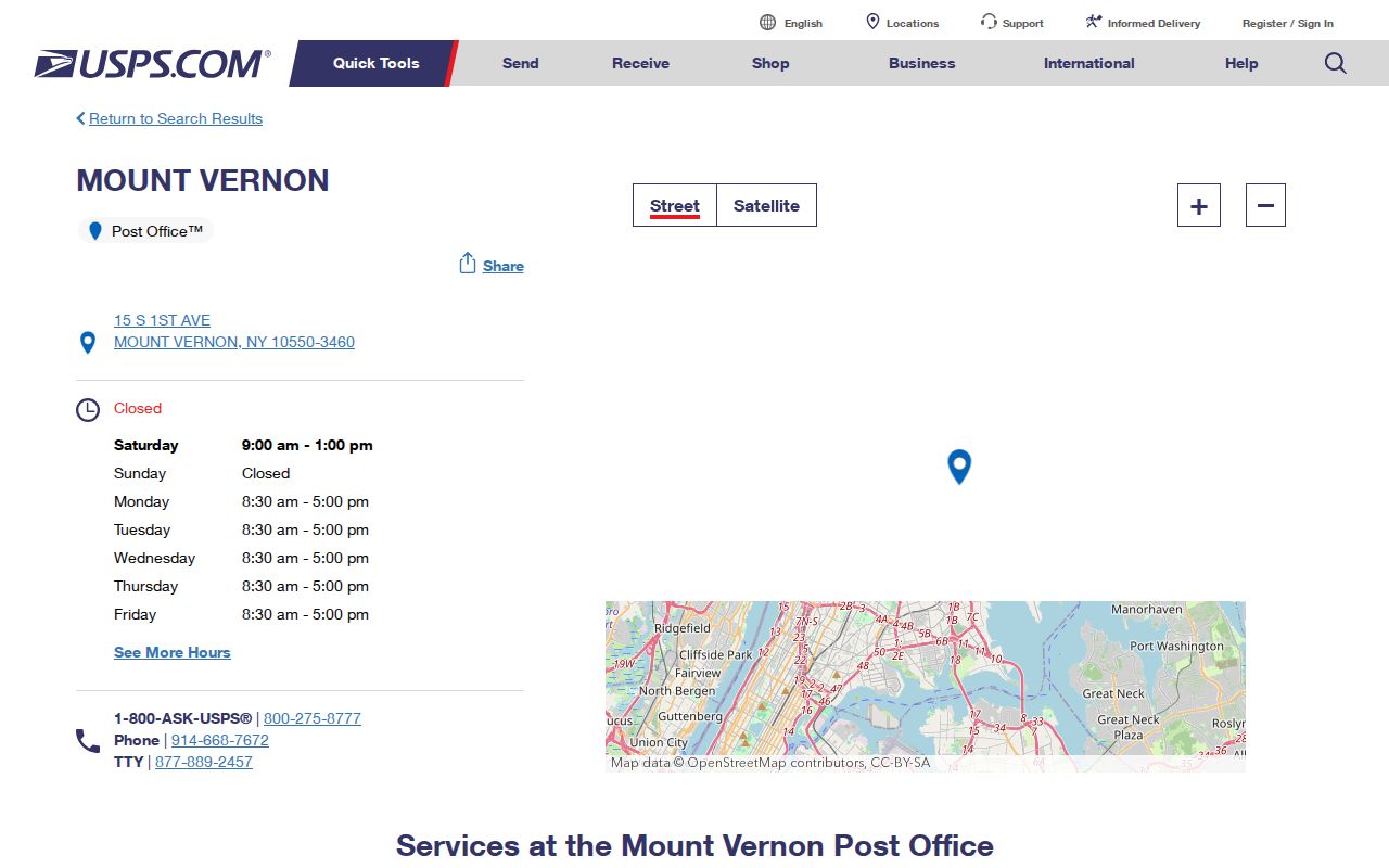 Mount Vernon ZIP code directory USPS location and postal context